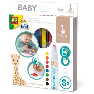 SES Creative® Feutre marker bebe Sophie la girafe, 8 pieces