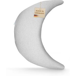 PICBEAR pic Bear Coussin d'allaitement lune ultra-doux uni grey melange 120 cm