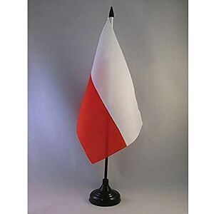 AZ FLAG Drapeau de Table Pologne 22x15cm Grand Drapeaux DE Bureau polonais 15 x 22 cm - Publicité