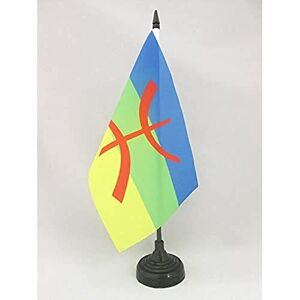 AZ FLAG Drapeau de Table Kabylie 21x14cm Petit Drapeaux DE Bureau Kabyle Algérie berbère 14 x 21 cm - Publicité