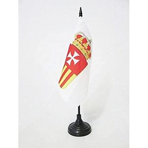 AZ FLAG Drapeau de Table Ordre des Mercédaires 15x15cm Petit Drapeaux DE Bureau Notre-Dame-de-la-Merci 15 x 15 cm - Publicité