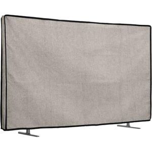 kwmobile Housse écran TV Compatible avec 32" TV Protection d'écran télévision en Lin Gris Clair - Publicité