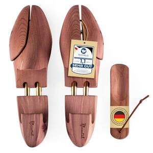 Blumtal GAGNANT DU TEST Embauchoir chaussures homme et femme en bois de cèdre avec chausse-pied, 42/43, 2 paires - Publicité