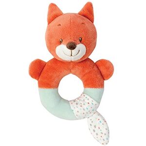 Nattou Hochet en Peluche Oscar le Renard, 9 x 7 x 14 cm, Fanny et Oscar, Orange - Publicité