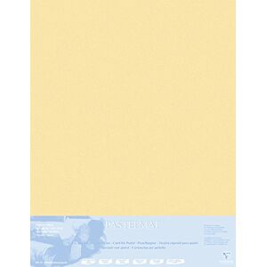 Clairefontaine 396023C Contrecollé Papier Pastelmat 5 Feuilles Contrecollées Carte Spéciale pour Pastels Secs 70x100 cm 360g 1,8 mm Maïs - Publicité