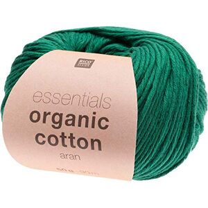 Rico Design Fil  Essentials Organic Cotton aran, 50 g, env. 90 m Lierre - Publicité