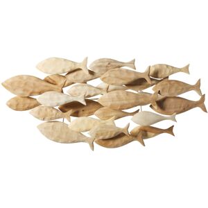 Maisons du Monde Deco murale poissons en albizia 104x49