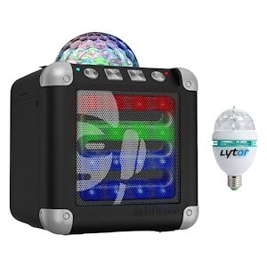 Mini Enceinte sur Batterie Bluetooth iDance CUBE MINI 3 à LEDs RGB  USB - 3W RMS + Mini DIAMS - Publicité