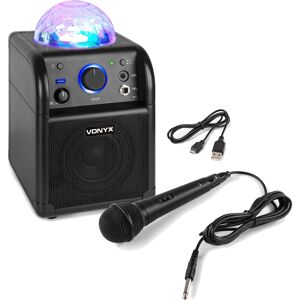 Vonyx SBS50 enceinte Bluetooth avec éclairage LED (noir) - Publicité