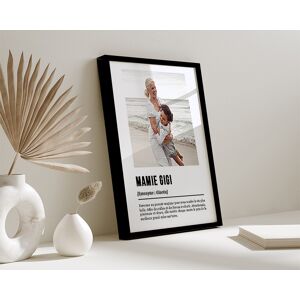 Poster photo personnalise - Definition Mamie - Cadeaux.com