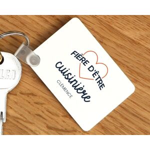 Cadeaux.com Porte-cles personnalisable - Fiere d'etre cuisiniere