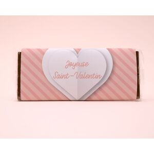 Cadeaux.com Tablette de chocolat Personnalisable - Coeur message
