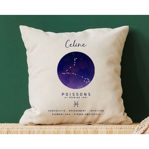 Cadeaux.com Coussin personnalise Constellation - Poissons