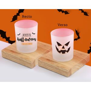 Cadeaux.com Photophore en verre personnalise - Halloween