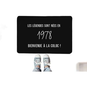 Cadeaux.com paillasson message homme ne en 1978