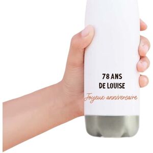 Cadeaux.com Gourde isotherme avec message femme 78 ans