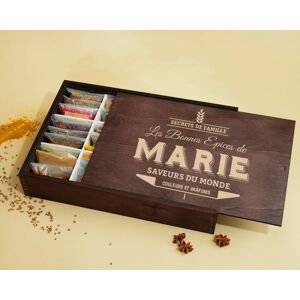 Cadeaux.com Grand coffret d'epices grave « Les bonnes epices de » - 36 epices du monde