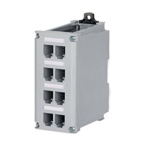 Panduit EDS LAN Panneau patch en cuivre Panduit 8 porte par guida  DIN rail CDPP8RG