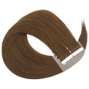 Extension a Bande Adhesive 6 Blond Clair Naturel Dore 55-60cm Lisse Excellence Remy Hair