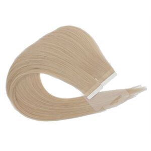 Extension a Bande Adhesive 60 Blond Polaire Beige 45-50cm Lisse Excellence Remy Hair