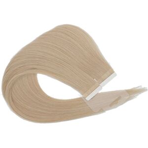 Extension a Bande Adhesive 60 Blond Polaire Beige 55-60cm Lisse Excellence Remy Hair