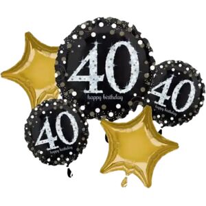 Amscan Bouquet de 5 ballons Birthday 40 ans