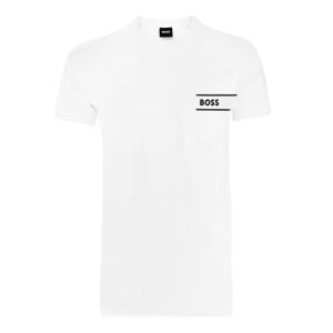 T shirt Boss authentic Homme Blanc Blanc M Coton - Publicité