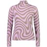 Mons Royale Cascade Merino Flex 200 Mock Neck Ls Aok Blazing Trails Xs  - Blazing Trails - Female