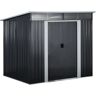 Uniprodo Μεταλλικό υπόστεγο εργαλείων - 225 x 180 x 203 cm UNI_SHED_03