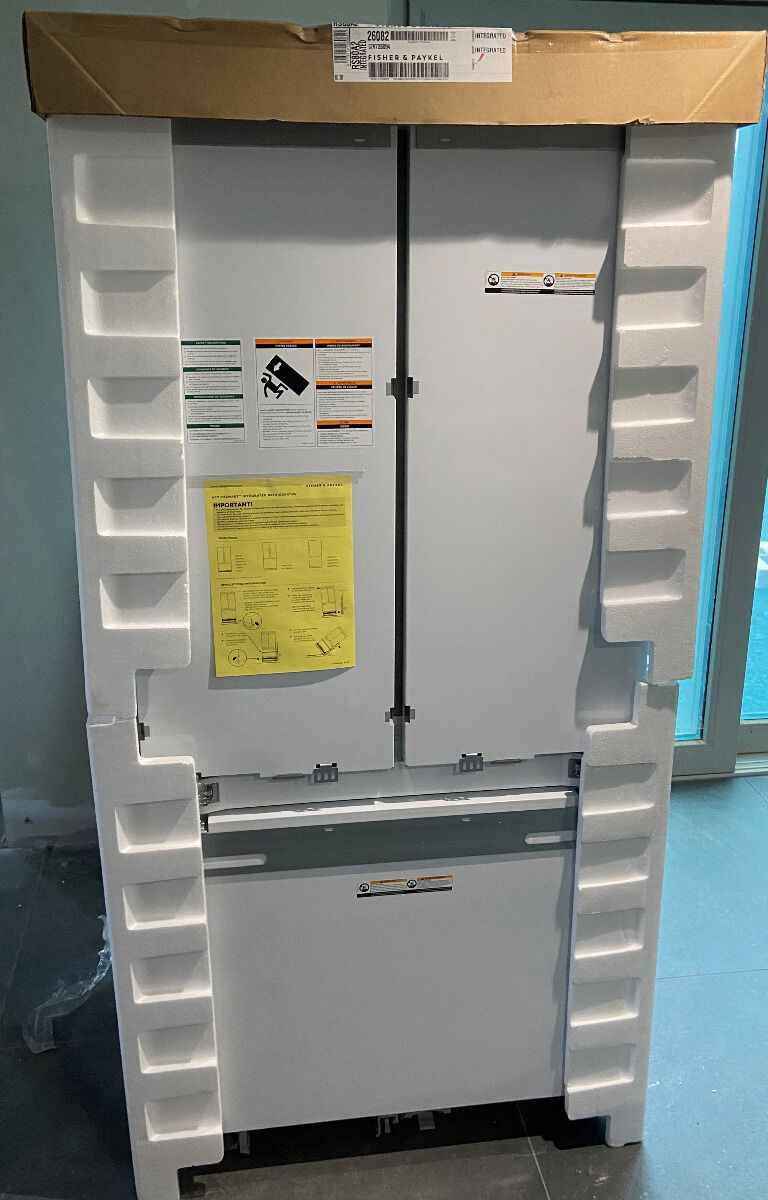Fisher & Paykel Fisher Paykell RS80A2 80cm Integrated French Door Refrigerator Freezer *Customer Return, Non-Refundable*
