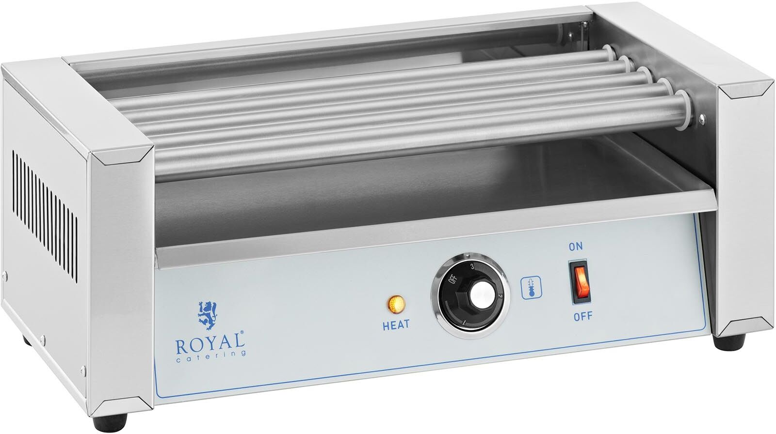 Royal Catering Hot Dog Grill - 5 rollers - Royal Catering - stainless steel