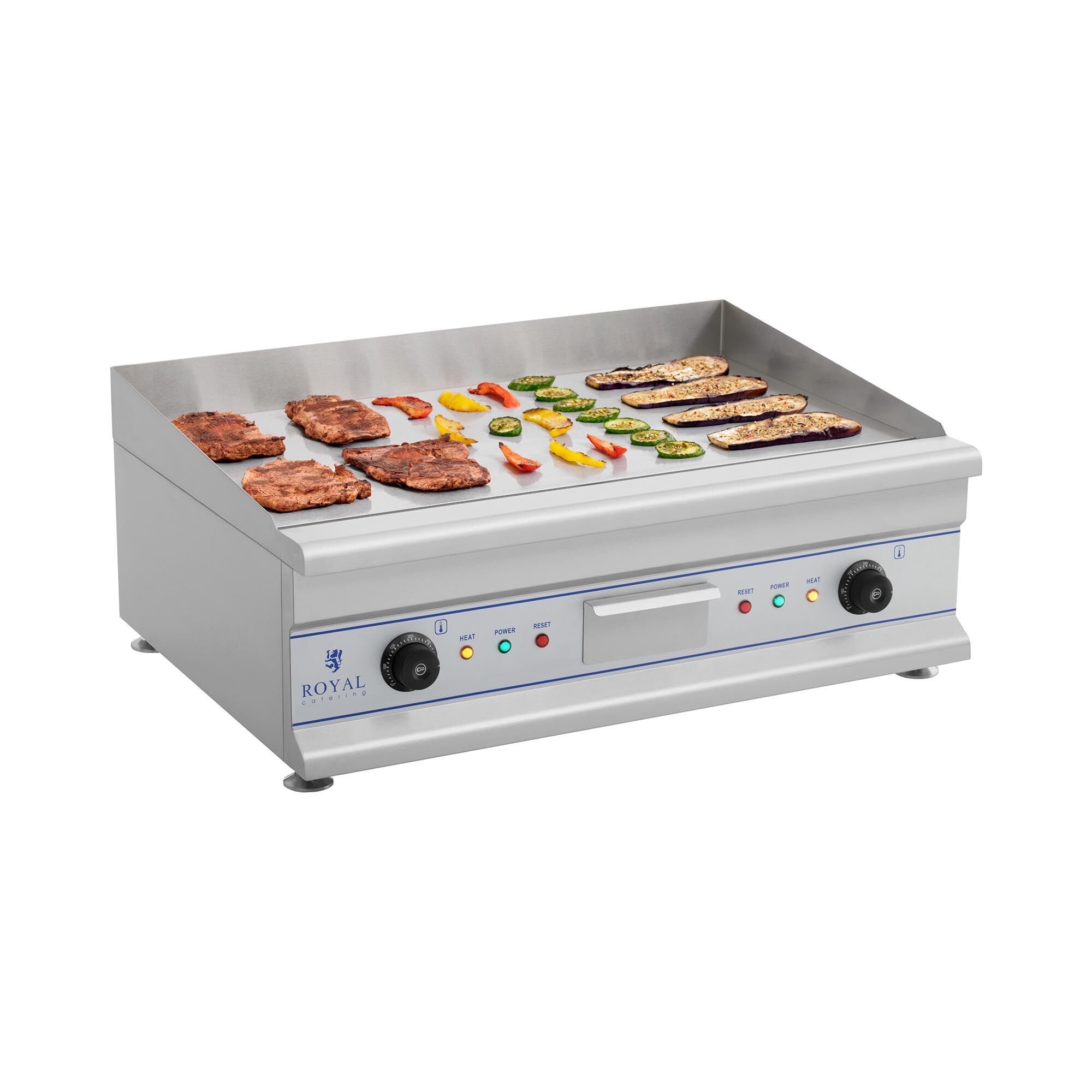 Royal Catering Electric Griddle - 75 cm - smooth - 2 x 3,200 W