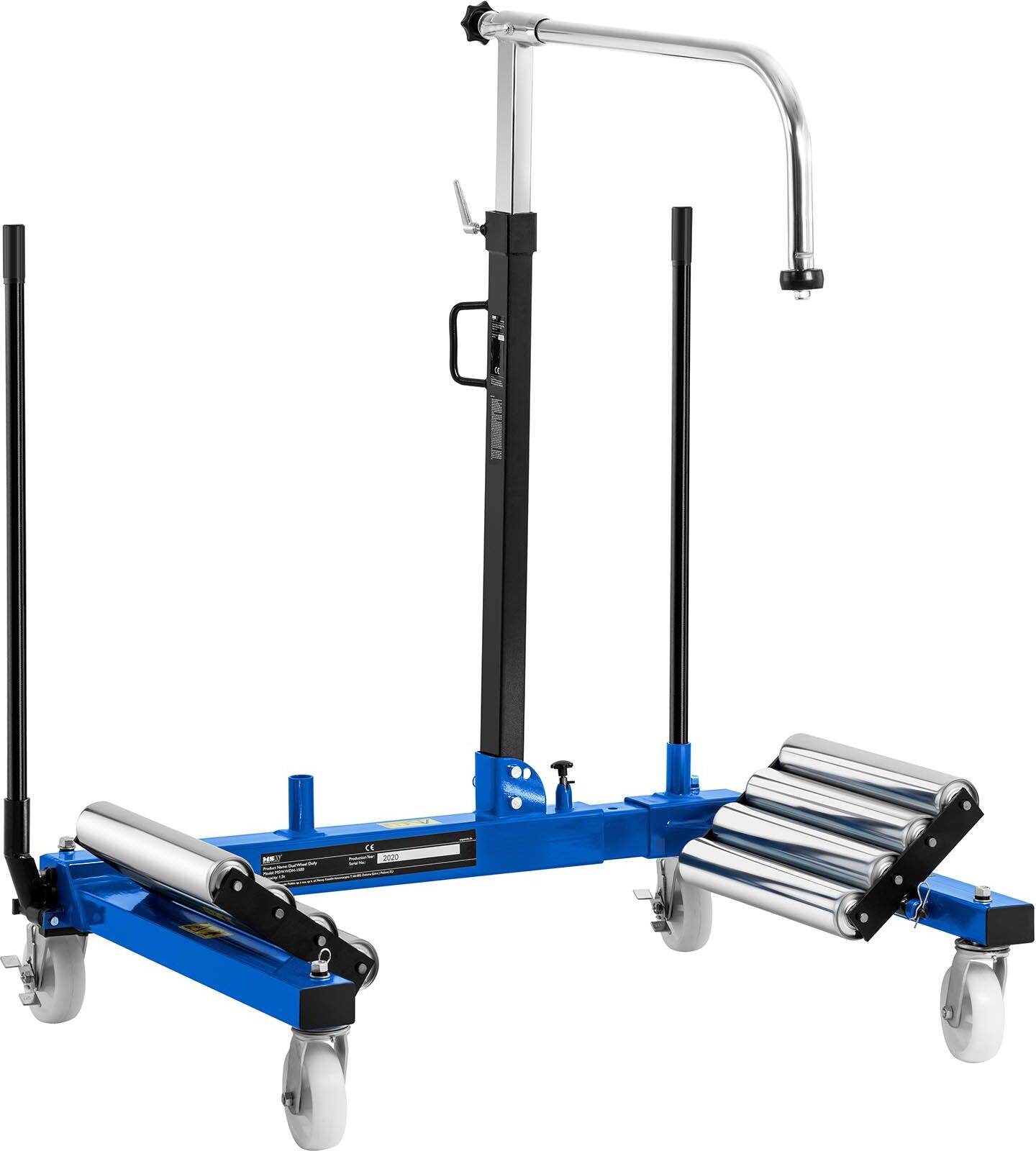 MSW Wheel Dolly - 1,500 kg - 0 to 77 cm