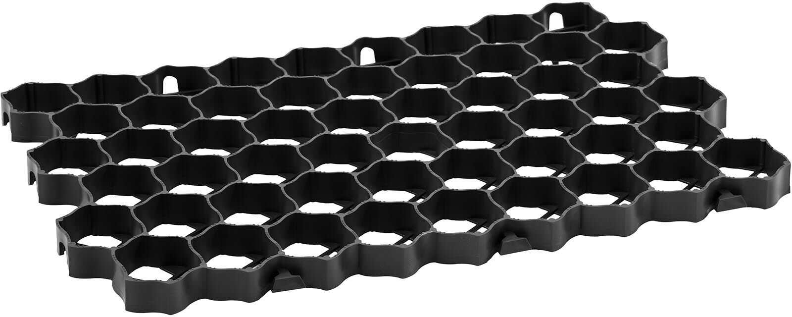 hillvert Grass Grid - 60 x 40 x 3 cm - 5 pieces - black