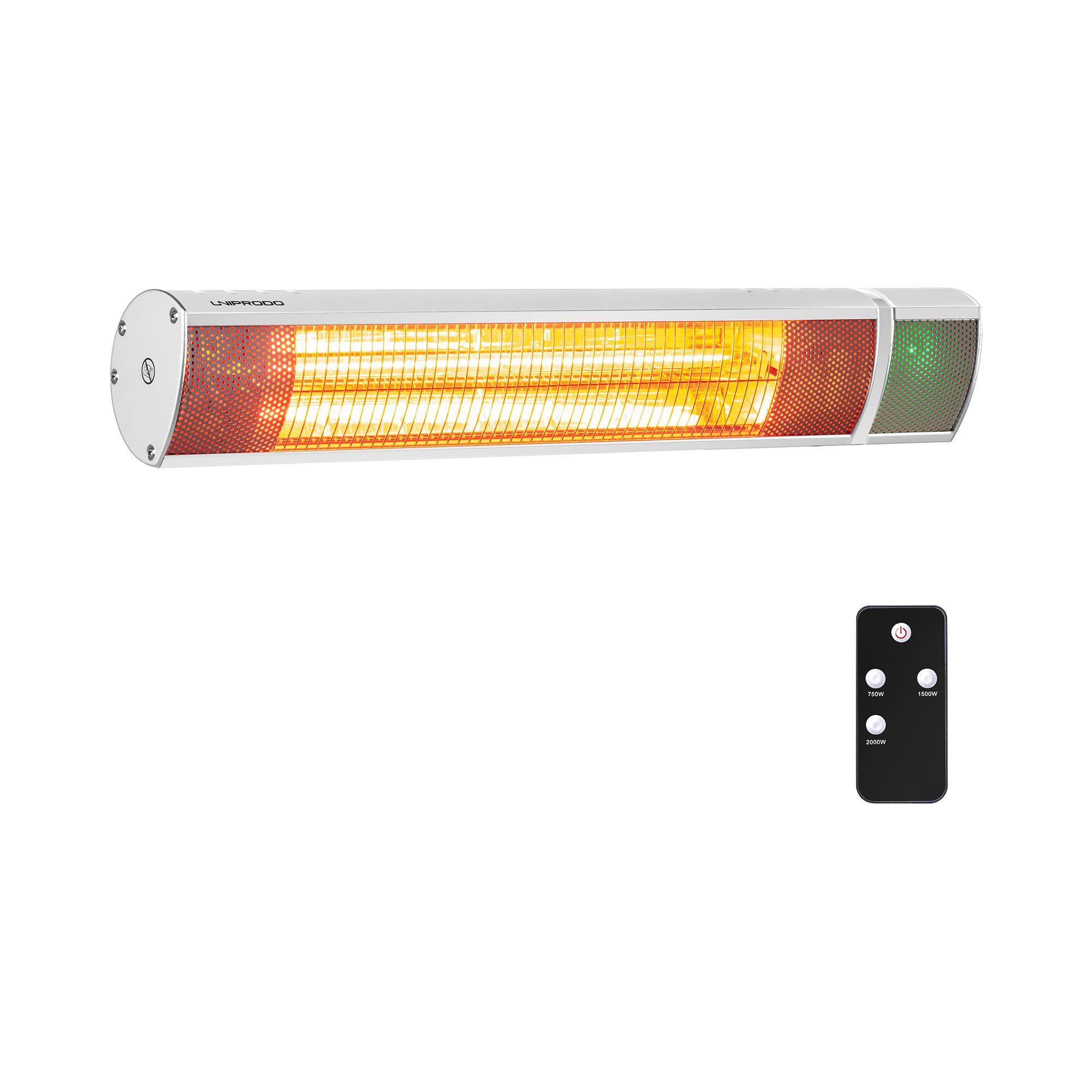 Uniprodo Infrared Patio Heater - 2,000 W - remote control