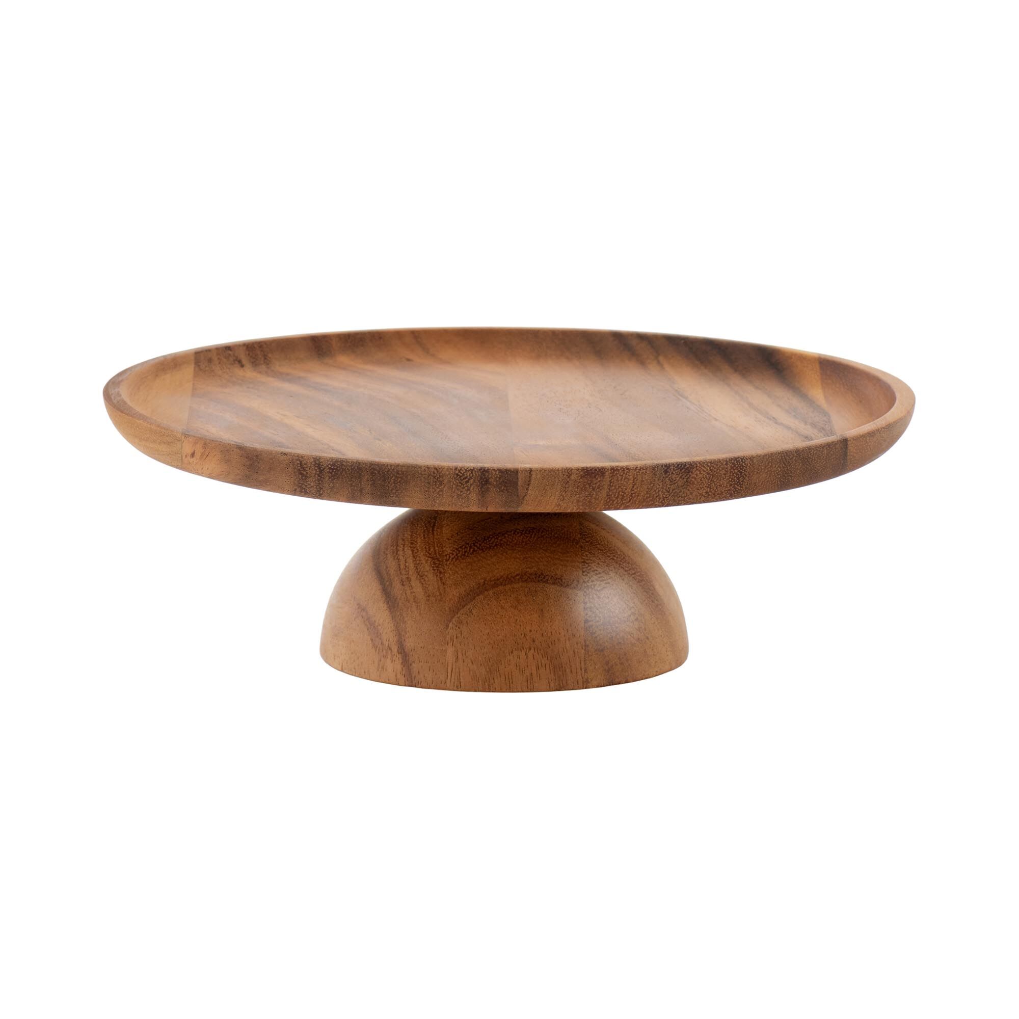 APS Cake Plate - Oiled acacia wood - diameter: 24 cm - height: 8 cm