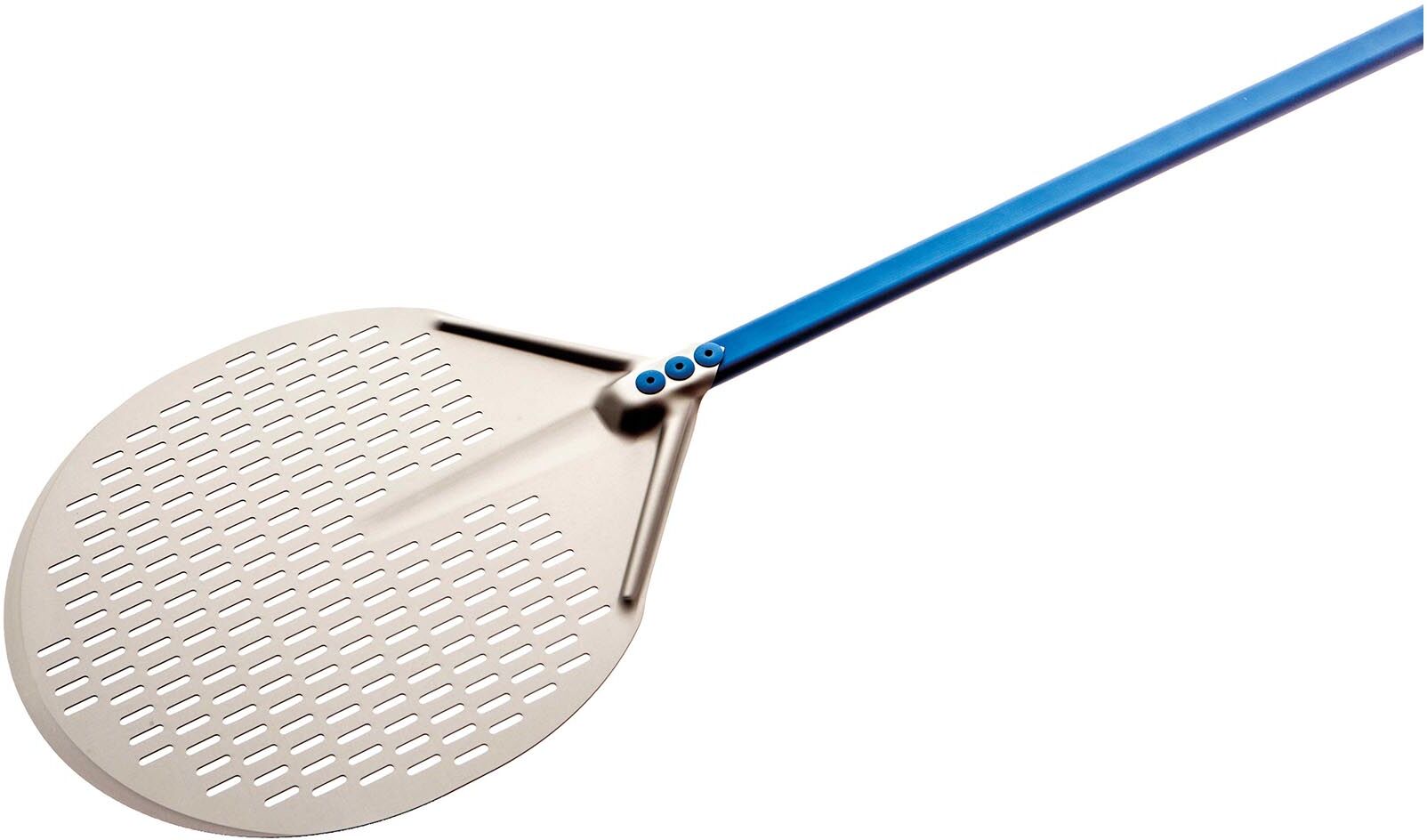 Gi.Metal Pizza Peel - Ø33 cm - perforated - handle: 60 cm - aluminium (anodised)