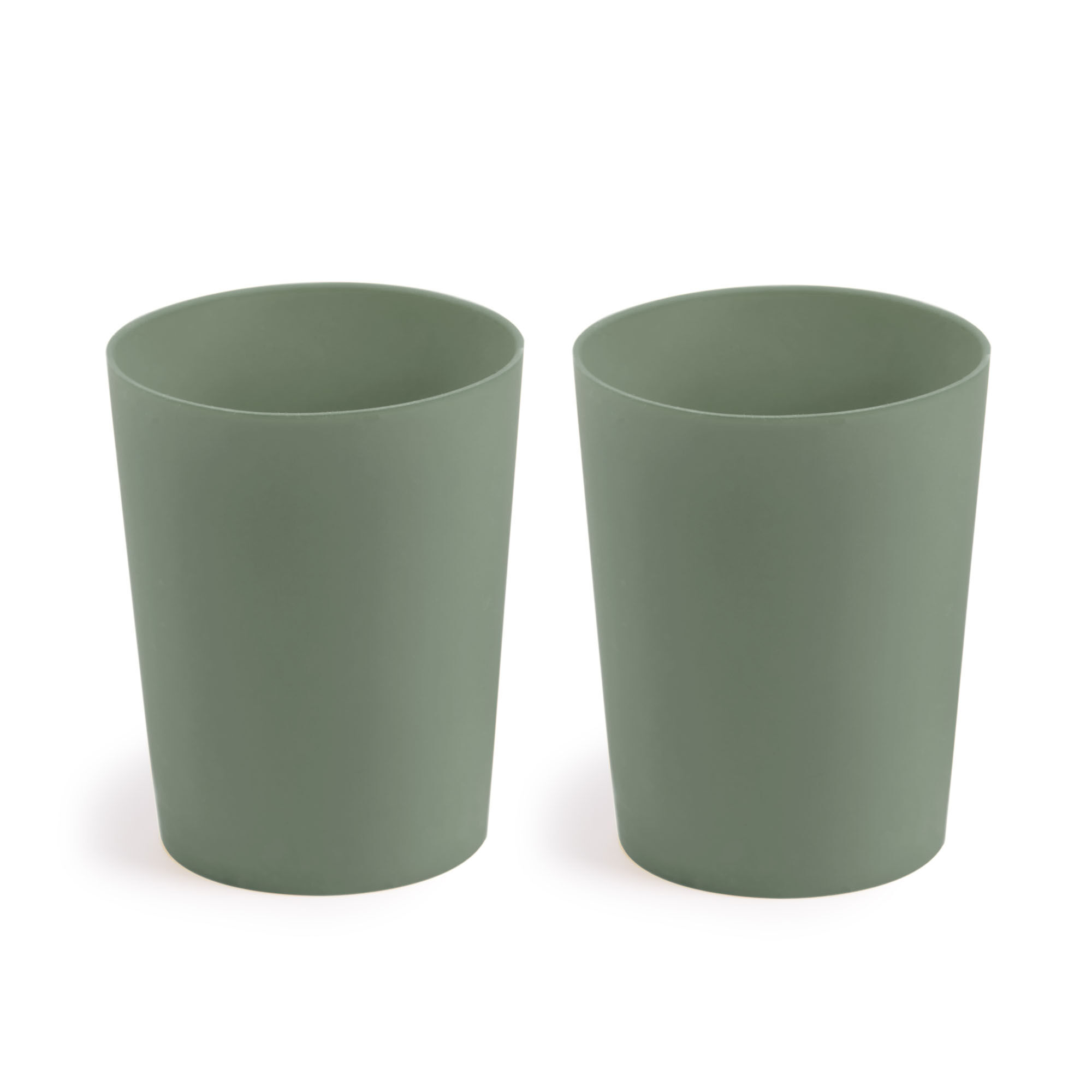 Kave Home Epiphany set of 2 cups in green silicone