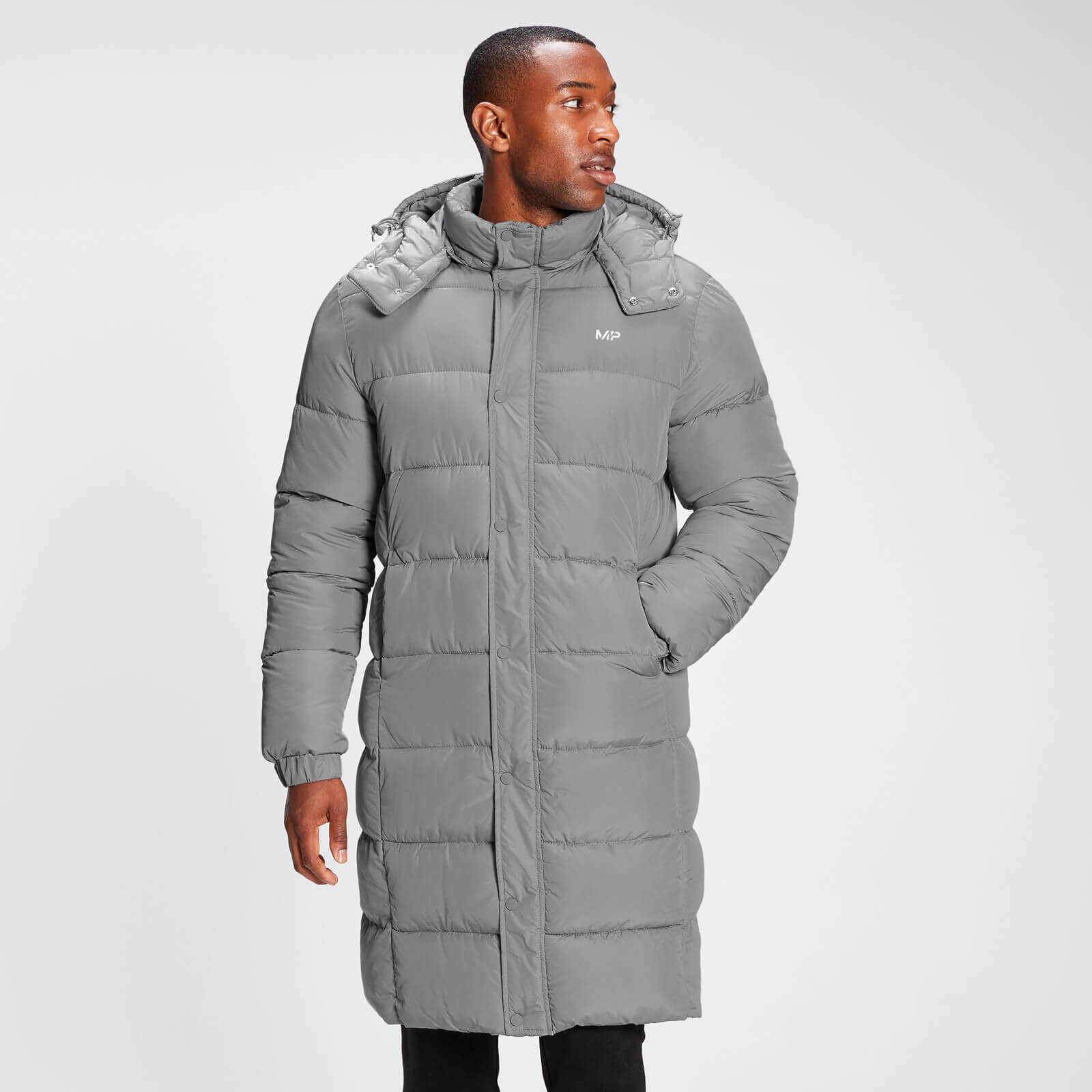 MP Men's Long Puffer Jacket - Storm - M