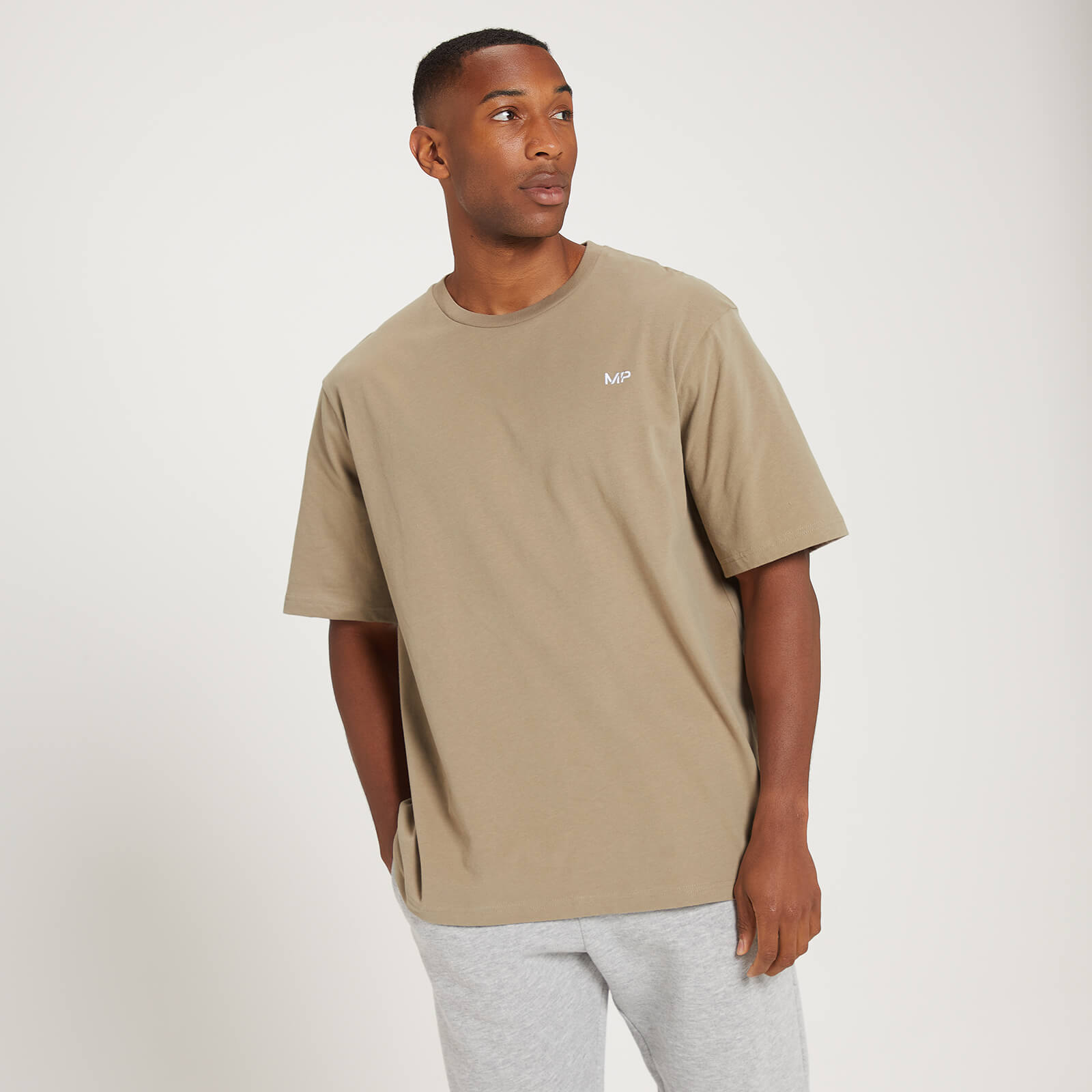 MP Men's Oversized T-Shirt - Taupe - XS