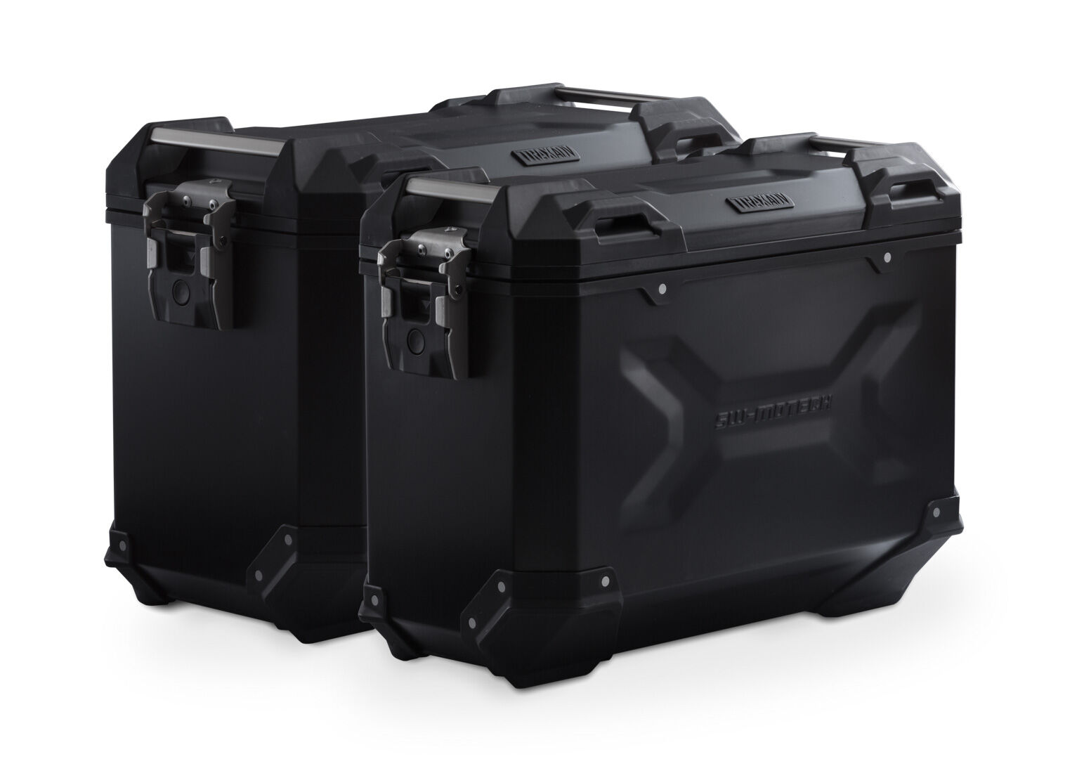 Sw-Motech Trax Adv Aluminium Case System - Black. 45/37 L. Suzuki Dl 650 V-Strom (04-10).  - Schwarz