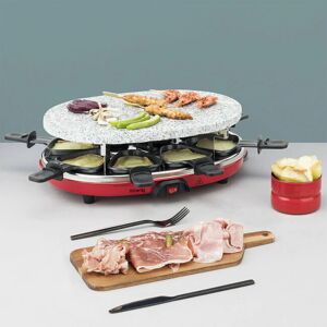 ⓜ️🔵🔵🔵 h.koenig rp412 - raclette 4 funzioni, 900w di potenza, con piastra in pietra, pan