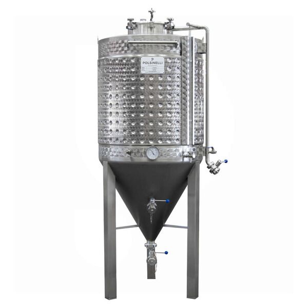 polsinelli fermentatore inox conico 60° refrigerato 900 l