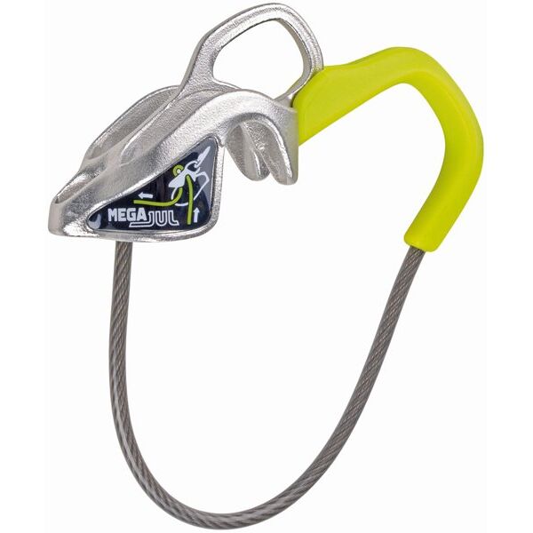 edelrid mega jul - assicuratore/discensore steel/green