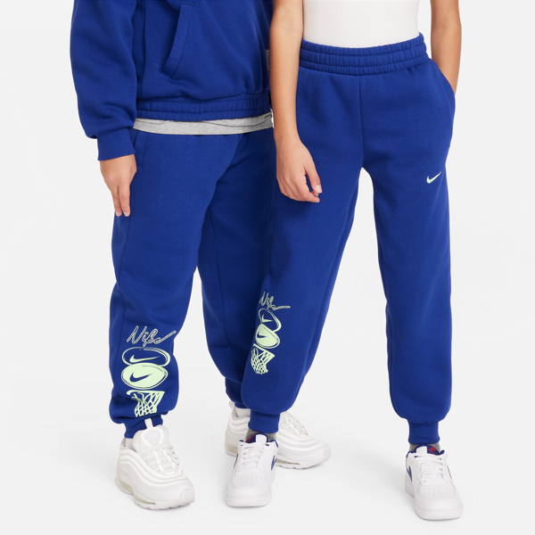 nike pantaloni in fleece  culture of basketball – ragazzo/a - blu