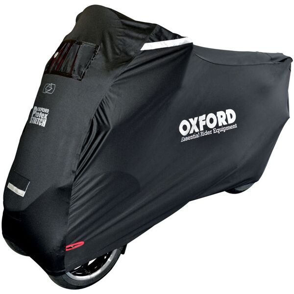 oxford protex stretch-fit outdoor mp3 copertura del motociclo nero