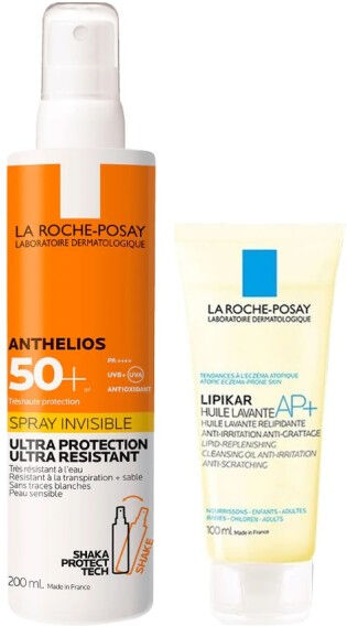 L'Oreal Anthelios 50+ Spray Invisible + Lipikar Olio Ap+