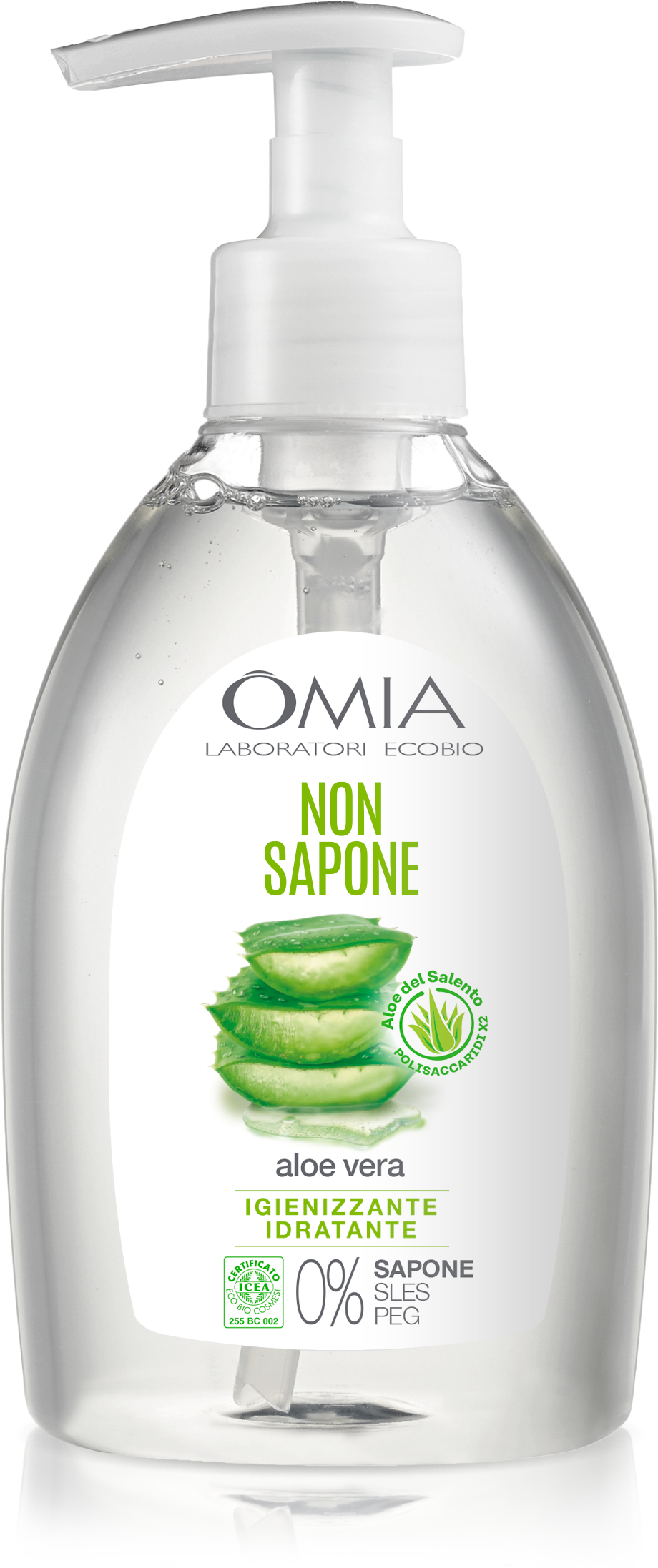 Omia Non Sapone Ecobio Viso Mani con Aloe Vera 300 ml