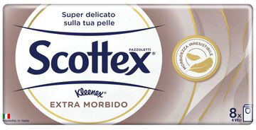 Scottex Extra Morbido Fazzoletti 8 Pacchetti