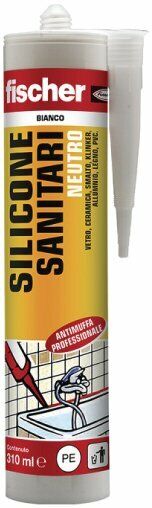 Fischer SILICONE PER SANITARI NEUTRO BIANCO SNS 310 ML.